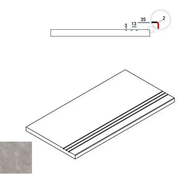 Керамогранит 620090000391 Climb ROCK BORDO GRIP 30x60