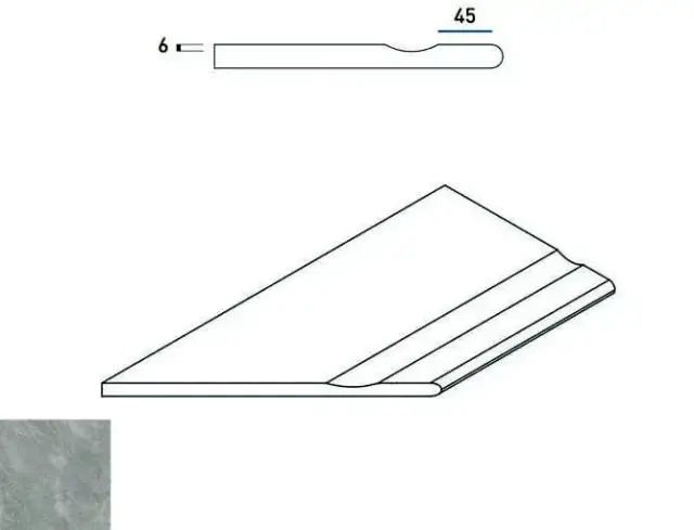 Керамогранит 620090000384 Climb ROCK BORDO SVASATO ROUND SX 30x60