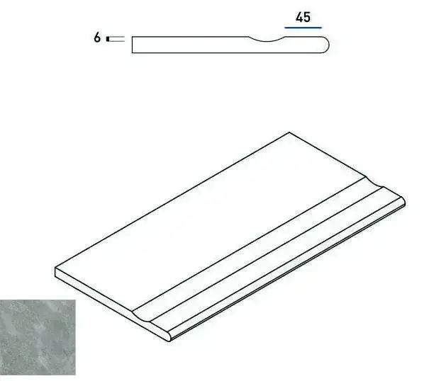 Керамогранит 620090000382 Climb ROCK BORDO SVASATO ROUND 30x60