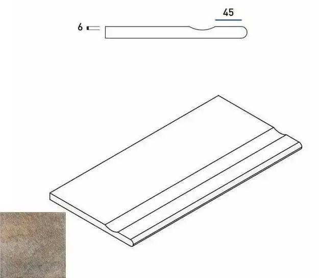 Керамогранит 620090000260 EMERALD BORDO SVASATO ROUND 30x60