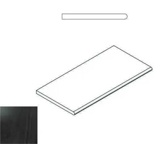 Керамогранит 620090000229 CARBON BORDO ROUND 30x60