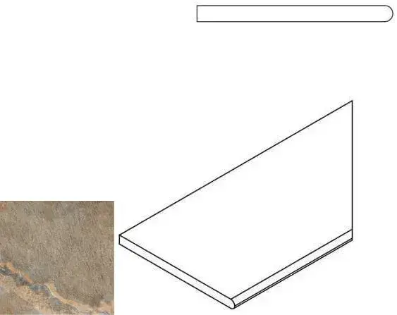 Керамогранит 620090000216 DARK BORDO ROUND DX 30x60