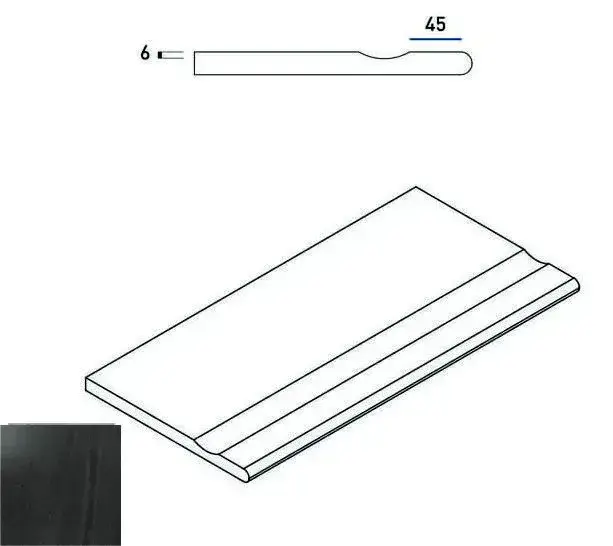 Керамогранит 620090000226 CARBON BORDO SVASATO ROUND 30x60
