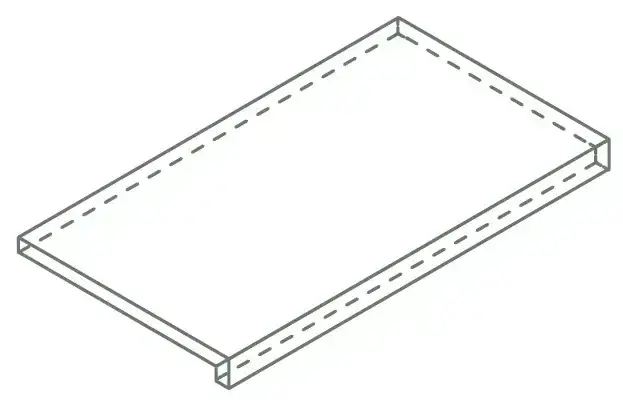 Ступени 620070003027 Magma X2 Silver Scalino Front 33x60