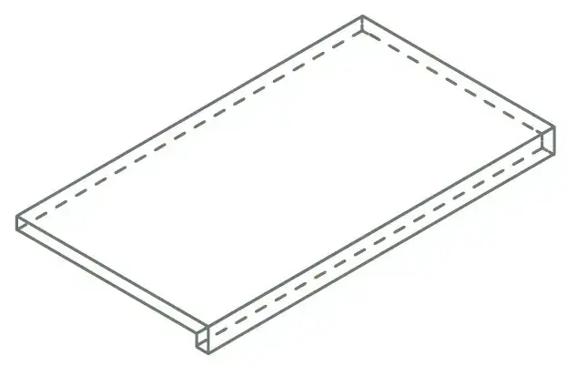 Ступени 620070002829 Avantgarde X2 Silver Scalino Frontale 33x120