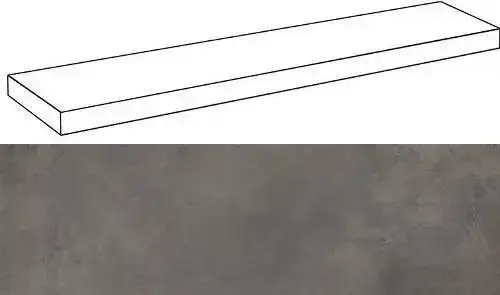 Ступени 620070001310 Millenium Black угловая левая 33x160