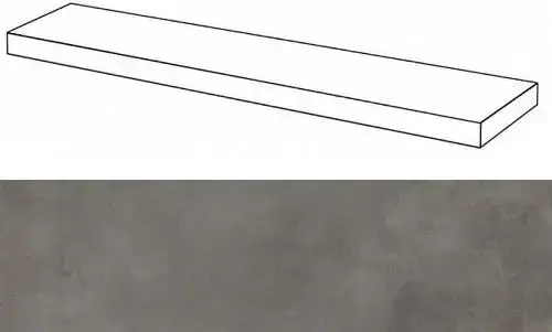 Ступени 620070001305 Millenium Black угловая правая 33x160