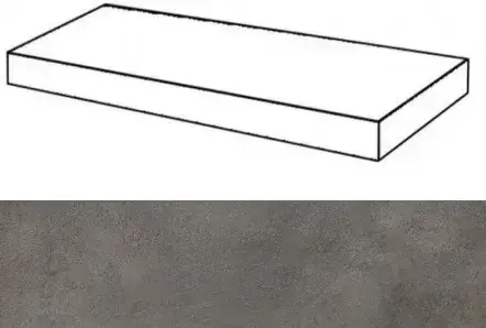 Ступени 620070001290 Millenium Black угловая правая 33x80