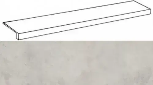 Ступени 620070001283 Millenium Silver фронтальная 33x80