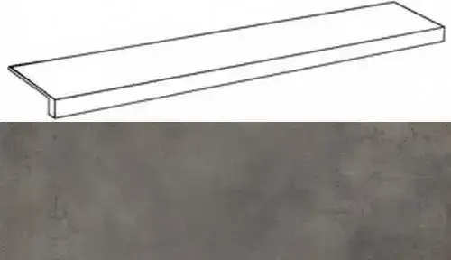 Ступени 620070001285 Millenium Black фронтальная 33x80