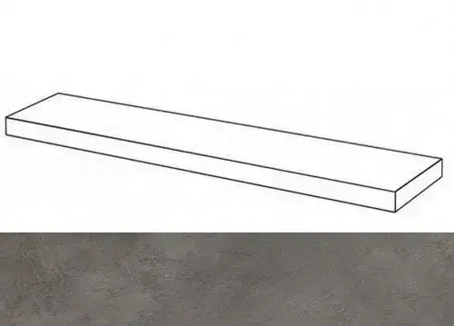 Ступени 620070001275 Millenium Black угловая правая 33x120