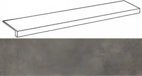 Ступени 620070001270 Millenium Black фронтальная 33x120