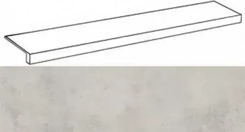 Ступени 620070001268 Millenium Silver фронтальная 33x120