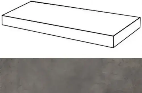 Ступени 620070001260 Millenium Black угловая правая 33x60