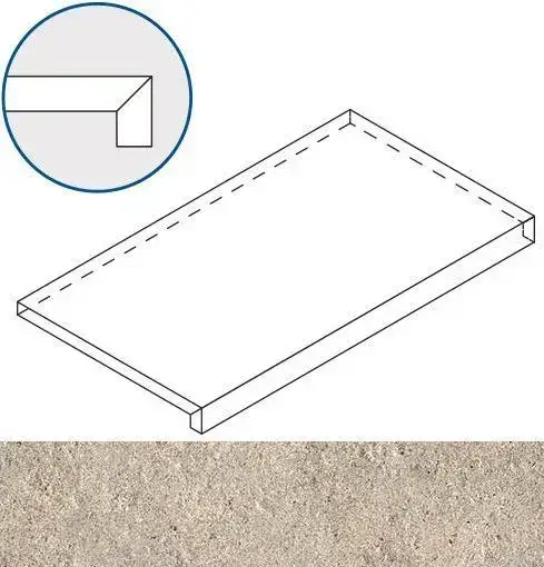 Ступени 620070001142 Ступень Эверстоун Дезерт фронтальная Х2 33х60