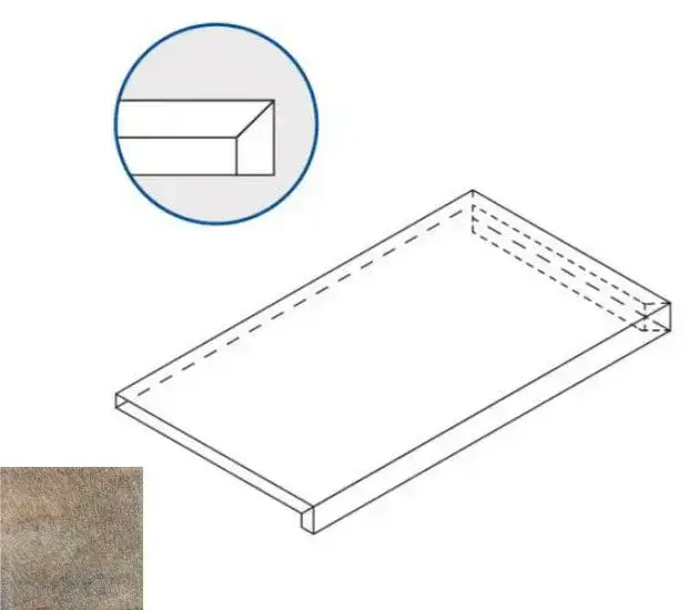Ступени 620070000713 EMERALD X2 SCALINO ANGOLARE DX 30x60