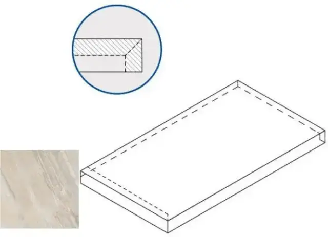 Ступени 620070000696 White X2 SCALINO ANGOLARE SX 30x60