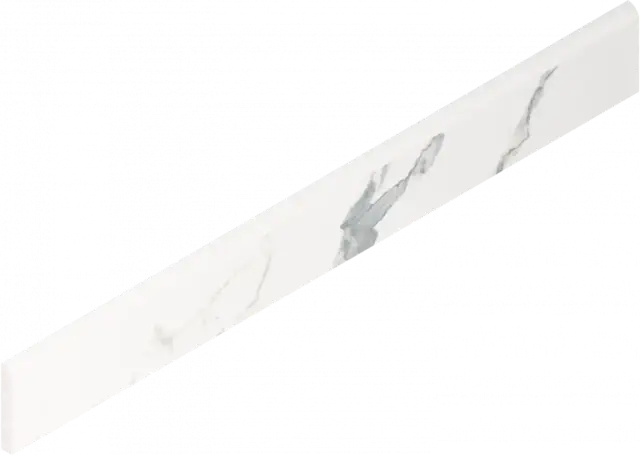 Керамогранит 610130007449 Stellaris Statuario White Battiscopa Nat 7.2x60