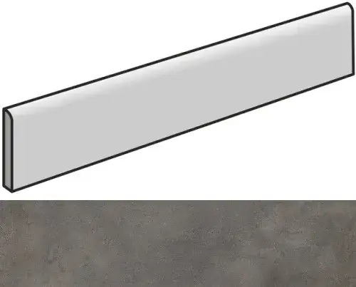 Керамогранит 610130004072 Millenium Black Battiscopa 7.2x60