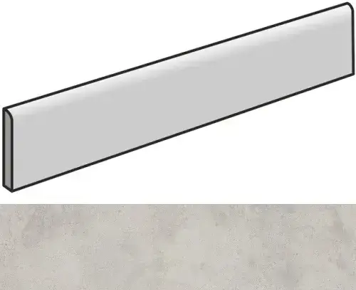 Керамогранит 610130004070 Millenium Silver Battiscopa 7.2x60