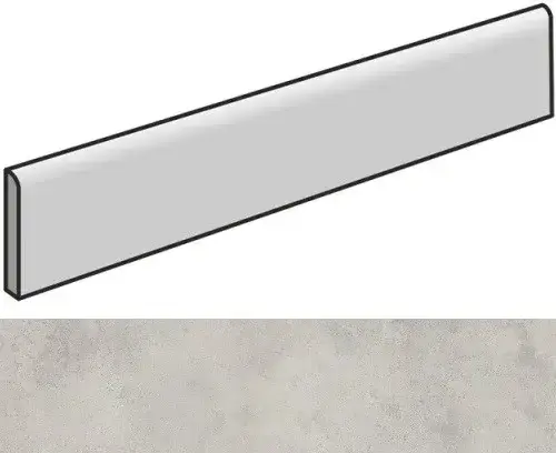 Керамогранит 610130004207 Millenium Silver Battiscopa 7.2x80