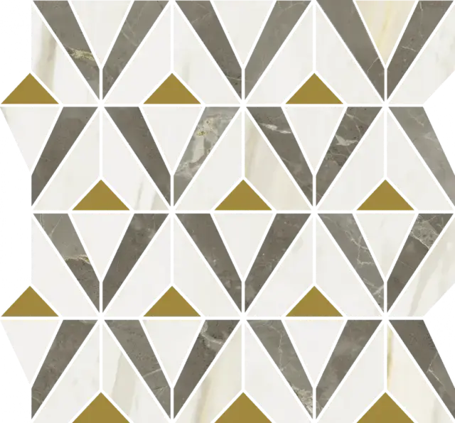 Мозаика 600110000976 Stellaris Grey Mosaico Orpheus Lux 33.8x31.5