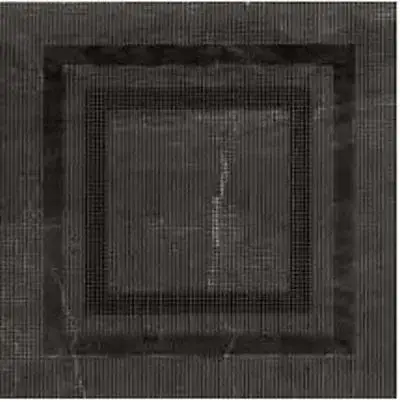 Керамогранит 57813 Black Decoro Cassettone 40x40