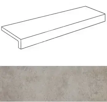 Ступени 41382 WALK ELEM.ELLE GRIGIO MEDI 15x30