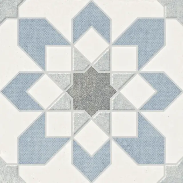 Керамогранит 39600 Doha Blue Flower SP/22,3 22,3x22,3