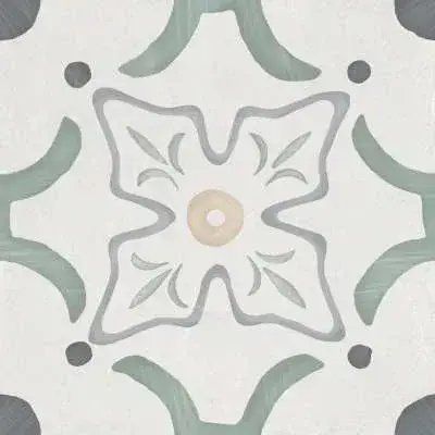 Керамогранит 3386036155 Sirocco Green Flower 9mm R10 22.3x22.3