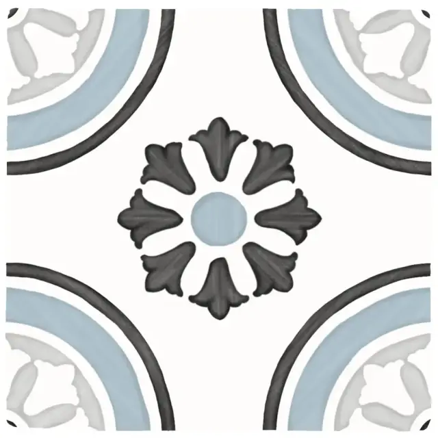 Керамогранит 31085 Tanger Blue Dhalia 12.3x12.3