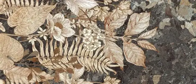 Керамогранит 136928 Mockup Lastra Floralia Nat.Ret. 120x278