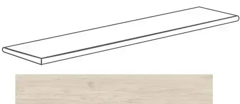 Ступени 52120 Just GRAD.ANG.SX SBIANCATO 120x4x32