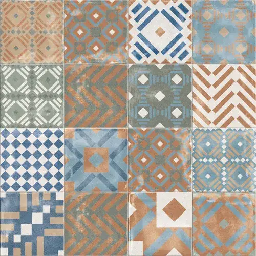 Керамогранит 0003352 PLAY LABYRINTH MIX MULTICOLOR 20x20