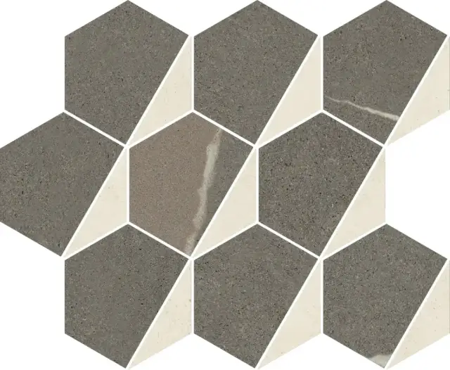 Мозаика 620110000160 Metropolis Mosaico Hexagon Warm Nat 25.4x31