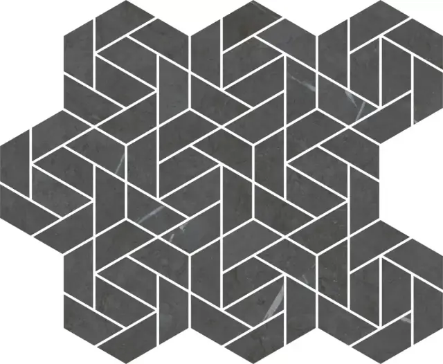 Мозаика 620110000158 Metropolis Imperial Black Mosaico Icon 28.6x34.7