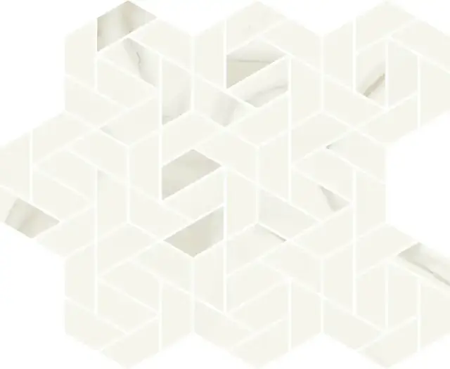 Мозаика 620110000152 Metropolis Calacatta Gold Mosaico Icon 28.6x34.7