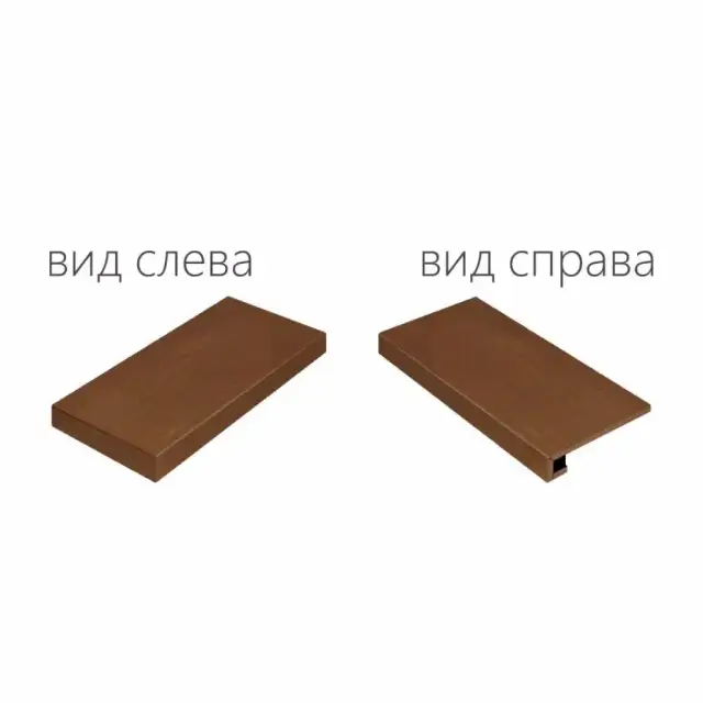 Ступени 620070000689 Surface Corten Scalino Angolare Sinistro 33x120