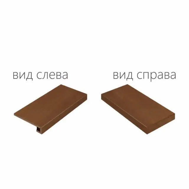 Ступени 620070000687 Surface Corten Scalino Angolare Destro 33x120