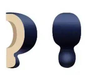 Плитка LT AE 11 Angolo Esterno London Blu 2,5x5