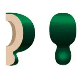 Плитка LT AE 09 Angolo Esterno London Verde 2,5x5