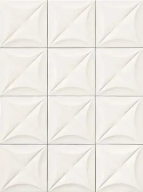 Керамогранит E063 4D Flower White 20x20