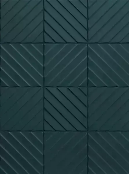 Керамогранит E065 4D Diagonal Deep Blue 20х20