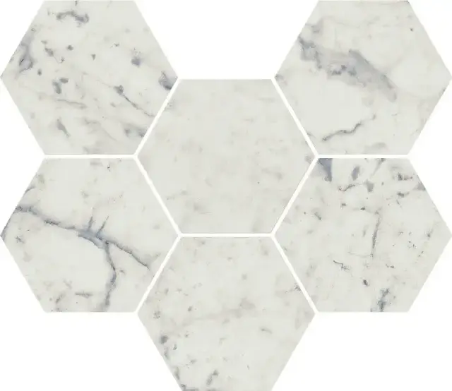 Керамогранит 620110000065 Charme Extra Carrara Mosaico Hexagon 25x29