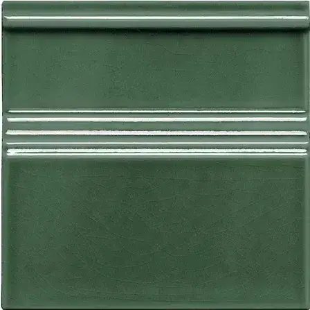 Плитка ADMO5205 Rodapie Clasico C/C Verde Oscuro 15x15