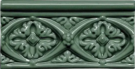 Плитка ADMO4006 Relieve Bizantino C/C Verde Oscuro 7,5x15