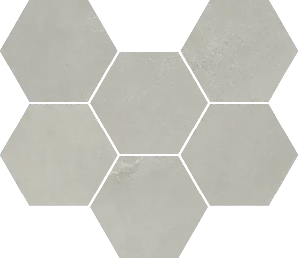 Мозаика 620110000188 Continuum Silver Mosaico Hexagon 25x29