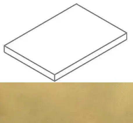 Ступени 620070002364 Continuum Brass Gold Scalino Angolare SX 33x160