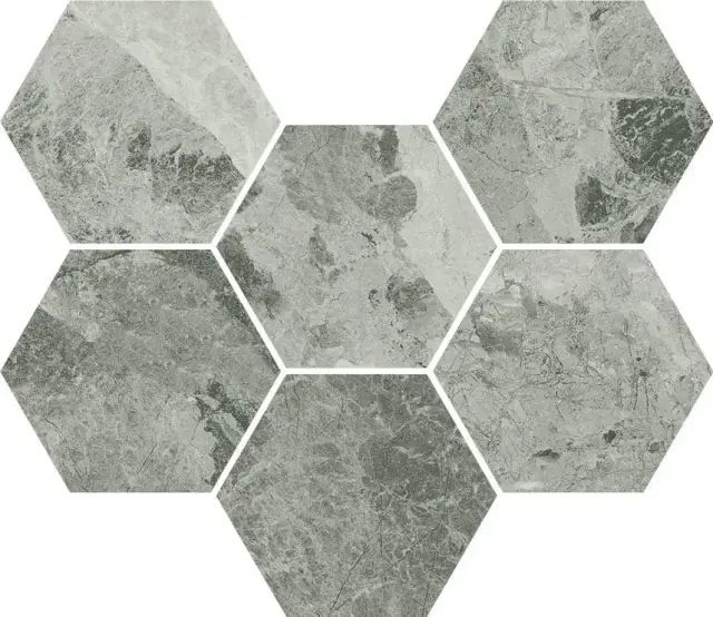 Керамогранит 620110000067 Charme Extra Silver Mosaico Hexagon 25x29