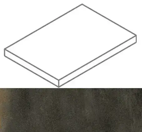 Ступени 620070002368 Continuum Brass Dark Scalino Angolare SX 33x160